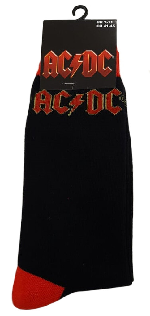 AC/DC 'Classic Logo' (Black) Socks (One Size = UK 7-11)