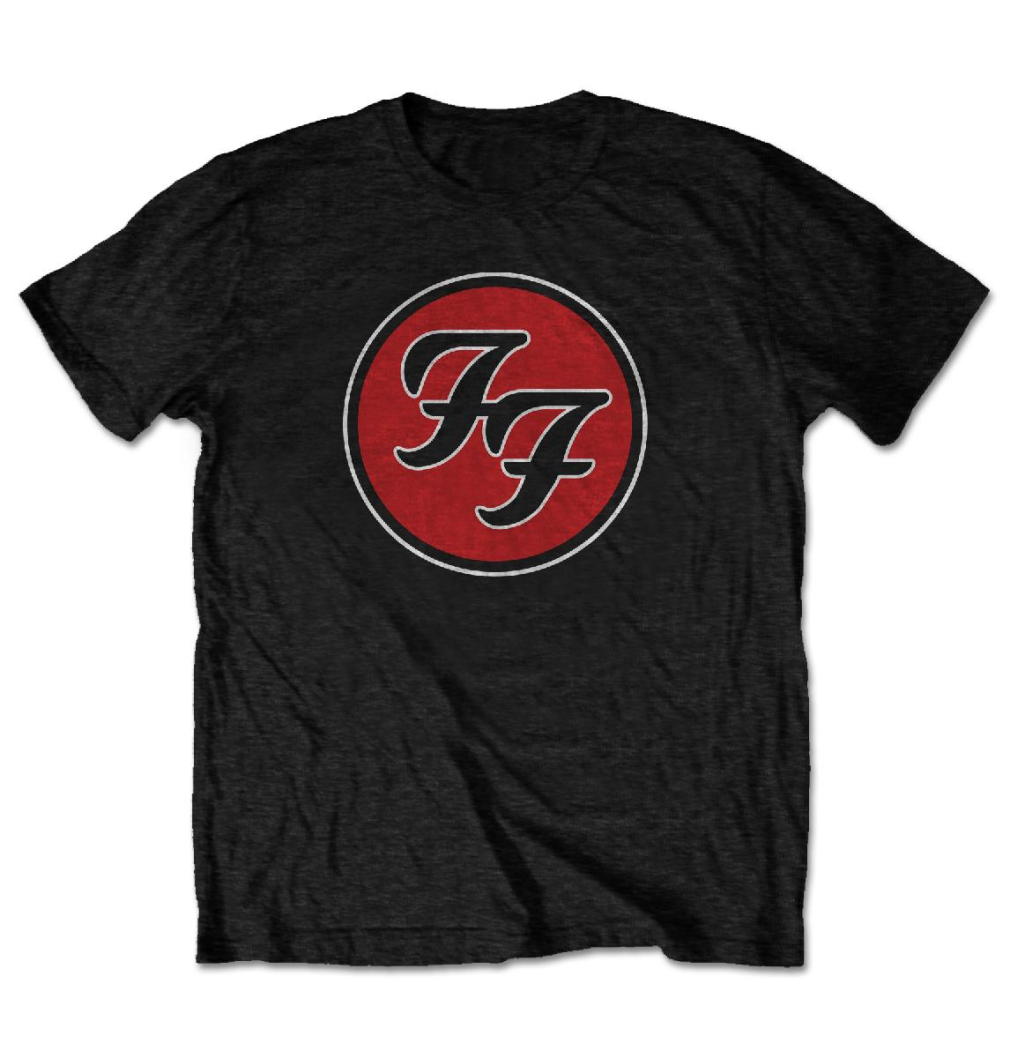 Rock Off Foo Fighters FF Logo White – Maglietta Ufficiale Uomo Unisex, Taglia X-Large