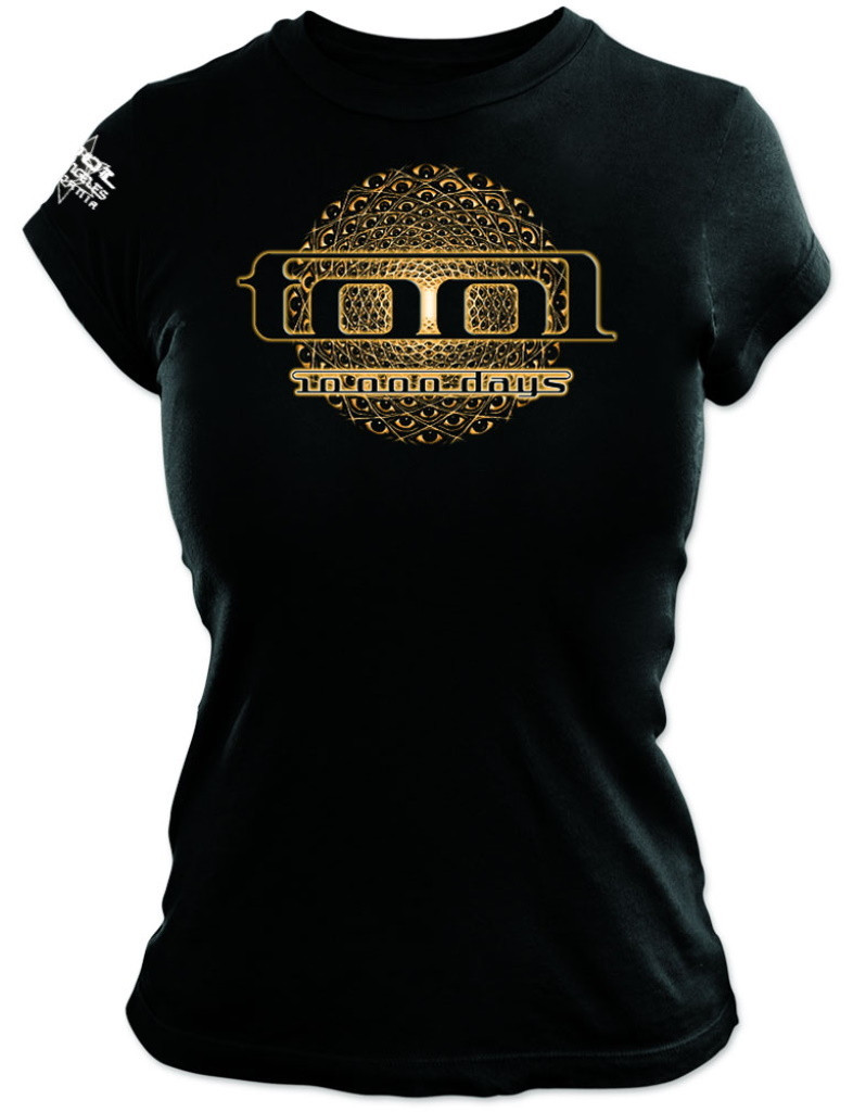 Tool 'Eye Geo Glow' (Black) Womens Fitted T-Shirt