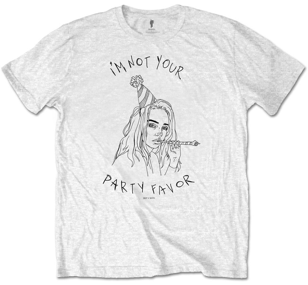Billie Eilish 'Party Favor' (White) T 