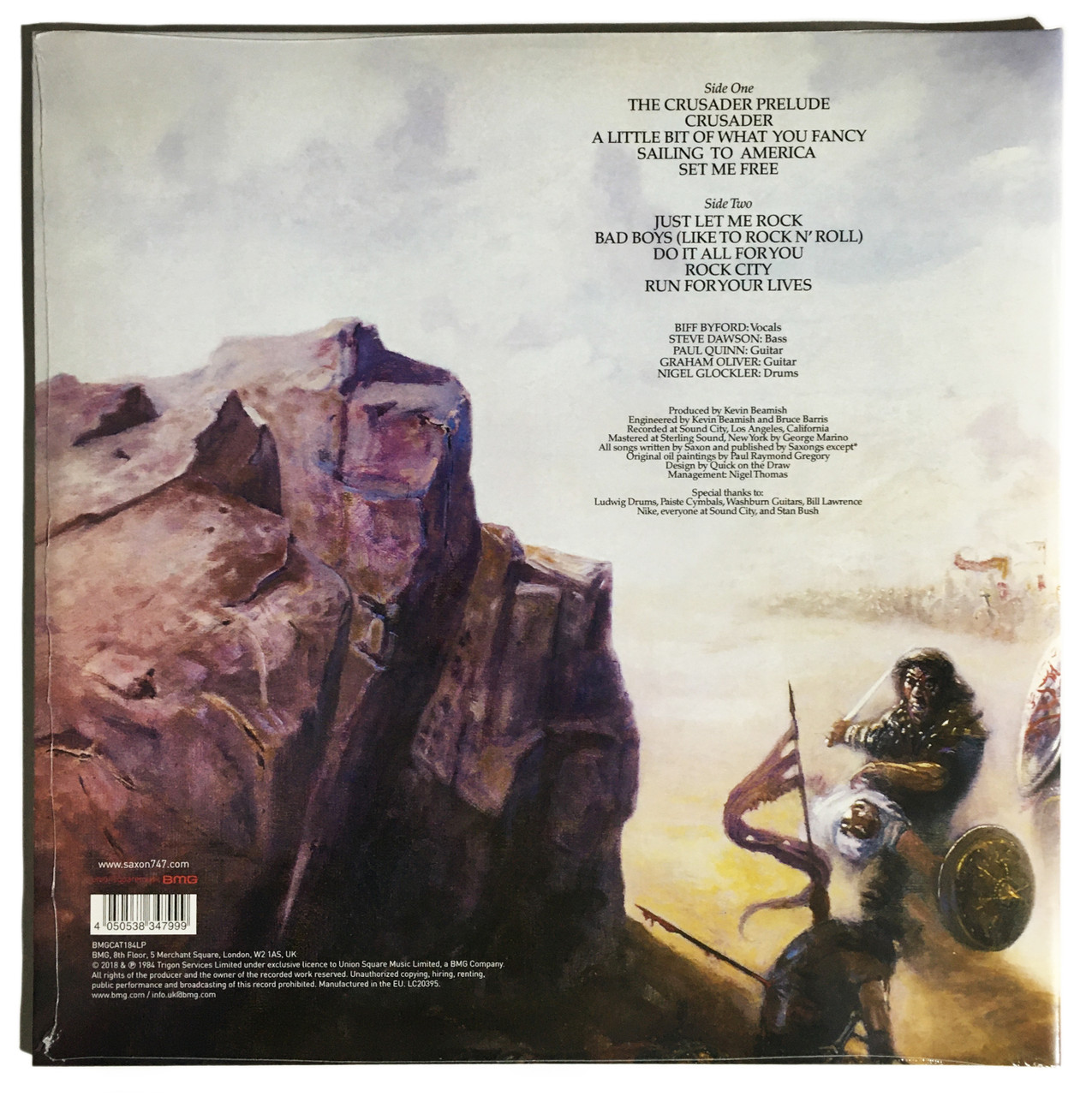 Saxon 'Crusader' Limited Edition Gatefold Sleeve Splatter LP Vinyl