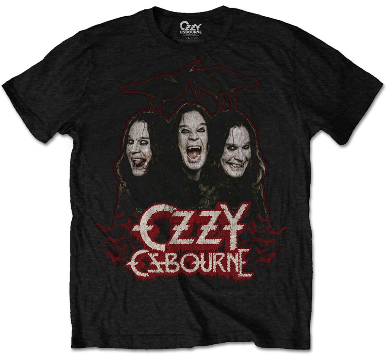 Ozzy Osbourne 'Crows & Bars' (Black) T-Shirt