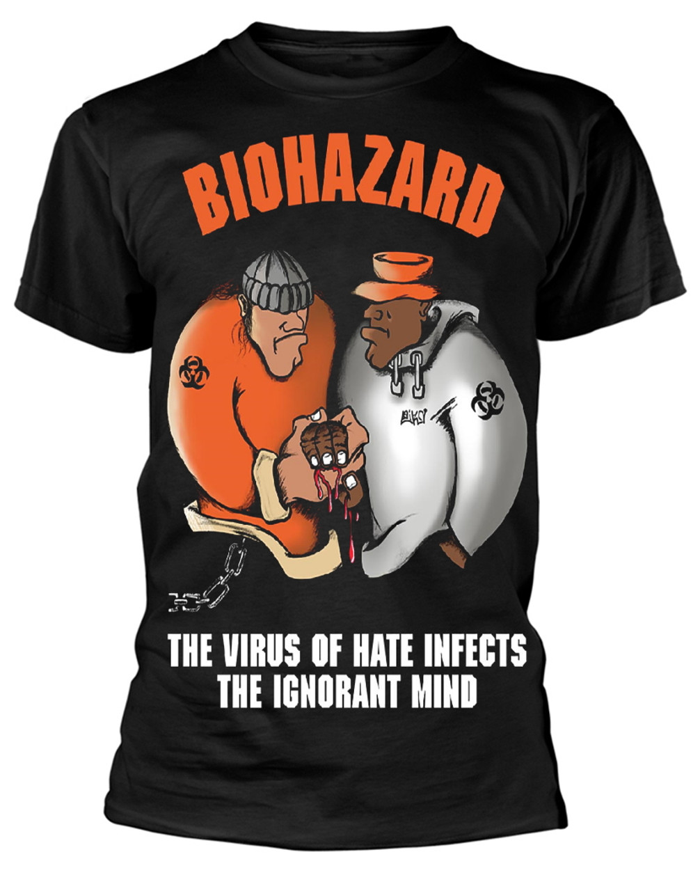 Biohazard 'The Virus Of Hate' (Black) T-Shirt