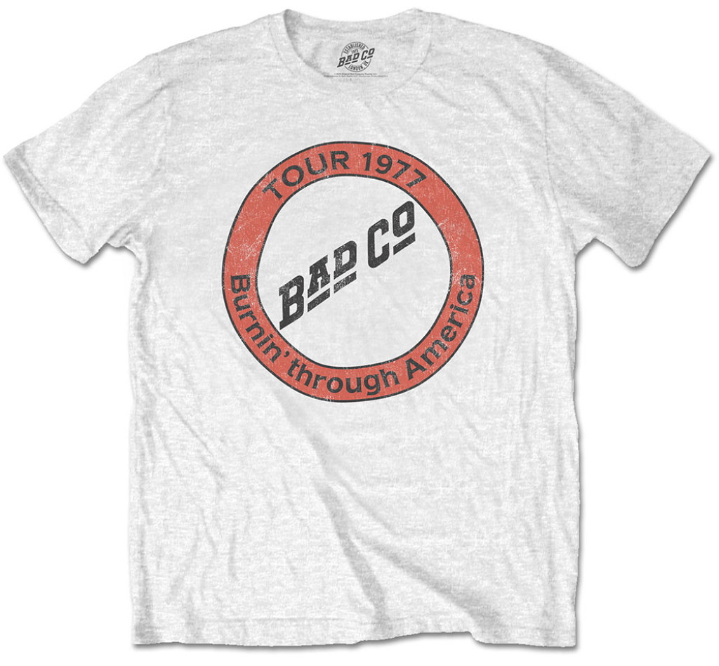 Bad Company 'Burnin Through America' (White) T-Shirt