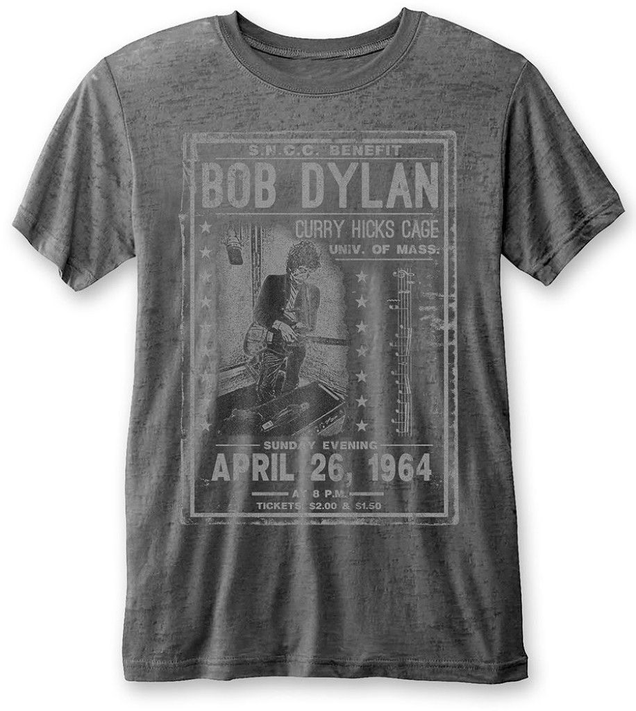 Bob Dylan 'Curry Hicks Cage' (Grey) Burnout T-Shirt