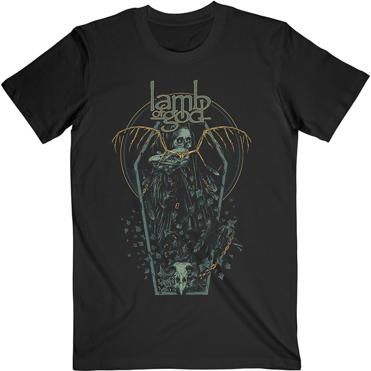 Lamb Of God 'Coffin Kopia' (Black) T-Shirt