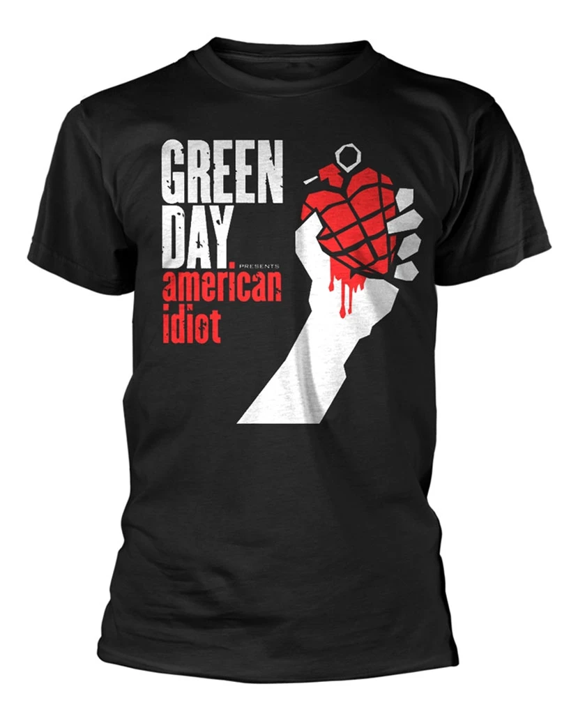 Green Day 'American Idiot' (Black) T-Shirt
