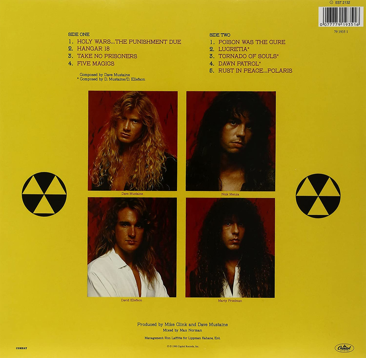 Megadeth 'Rust In Peace' LP Black Vinyl