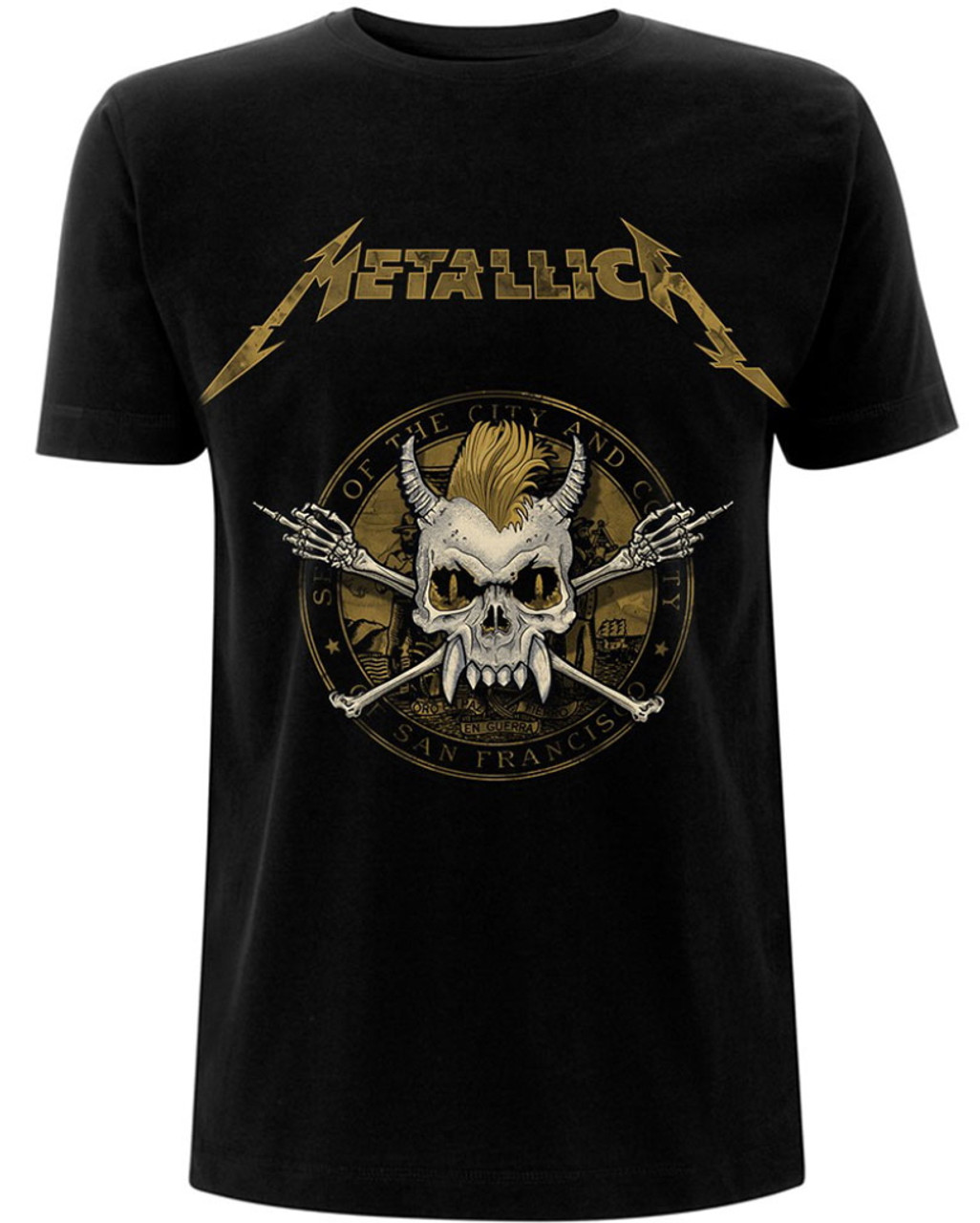 Metallica 'Scary Guy Seal' (Black) T-Shirt