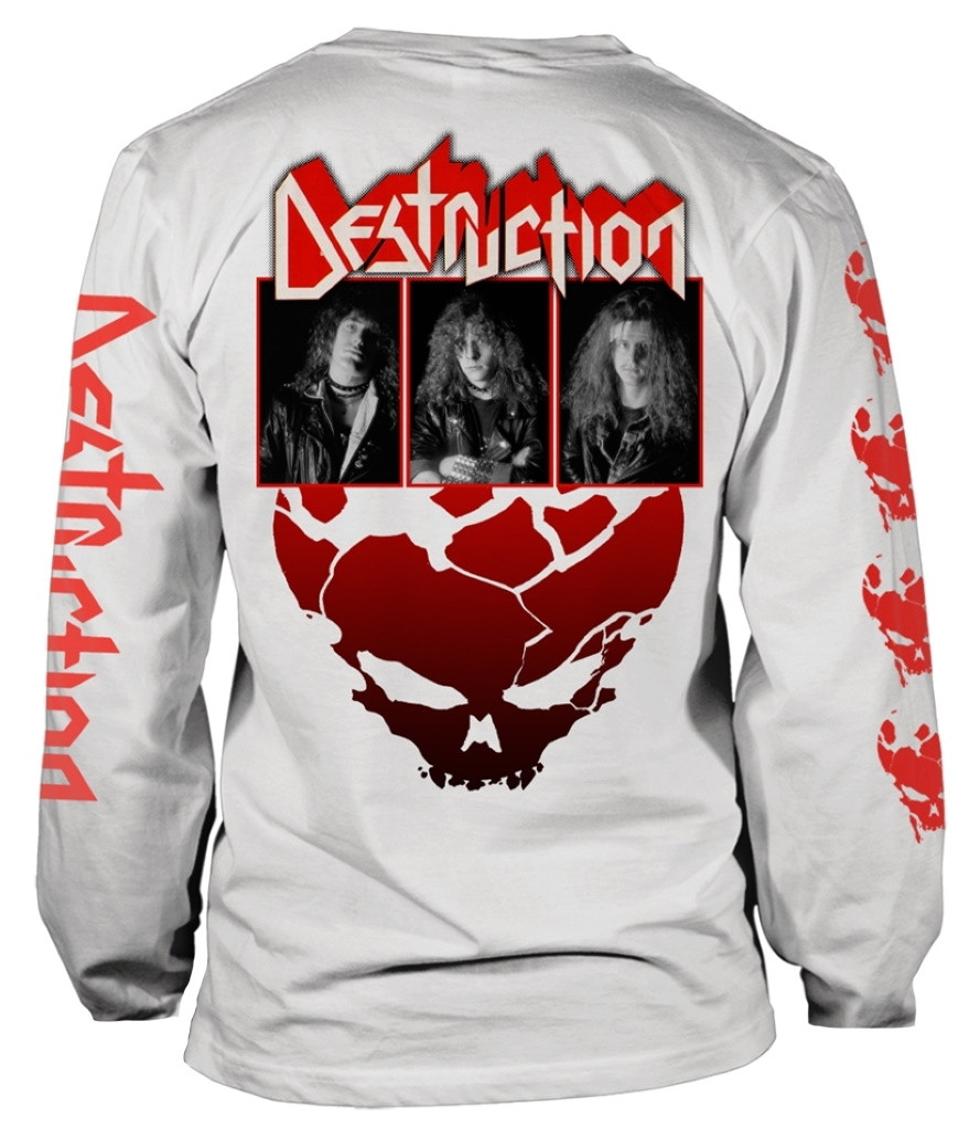 Destruction 'Eternal Devastation BW' (White) Long Sleeve Shirt