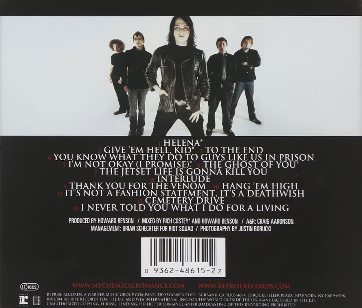 My Chemical Romance レコード My Chemical Romance 'Three Cheers For Sweet Revenge' LP Black Vinyl