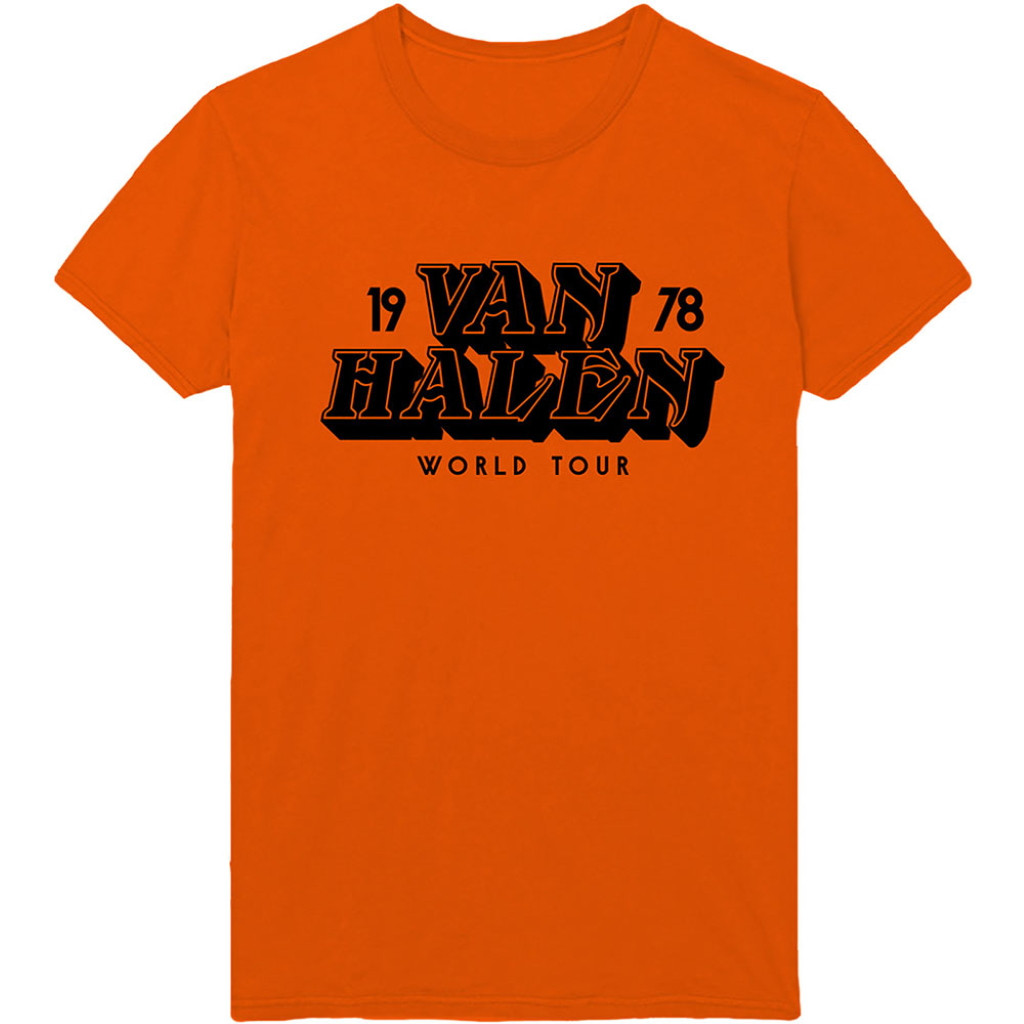 Van Halen 'World Tour 78' (Orange) T-Shirt