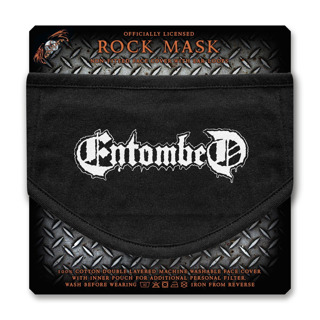 Entombed 'Logo' (Black) Face Mask