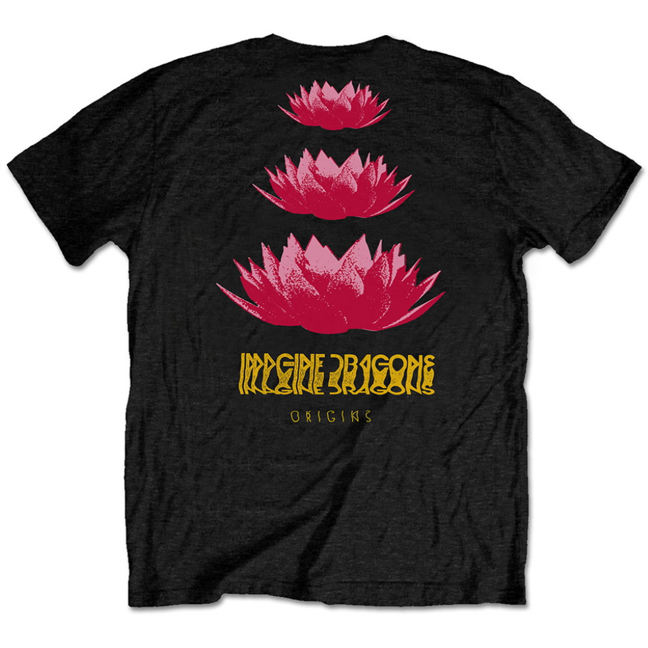 Imagine Dragons 'Origins Lotus' (Black) T-Shirt