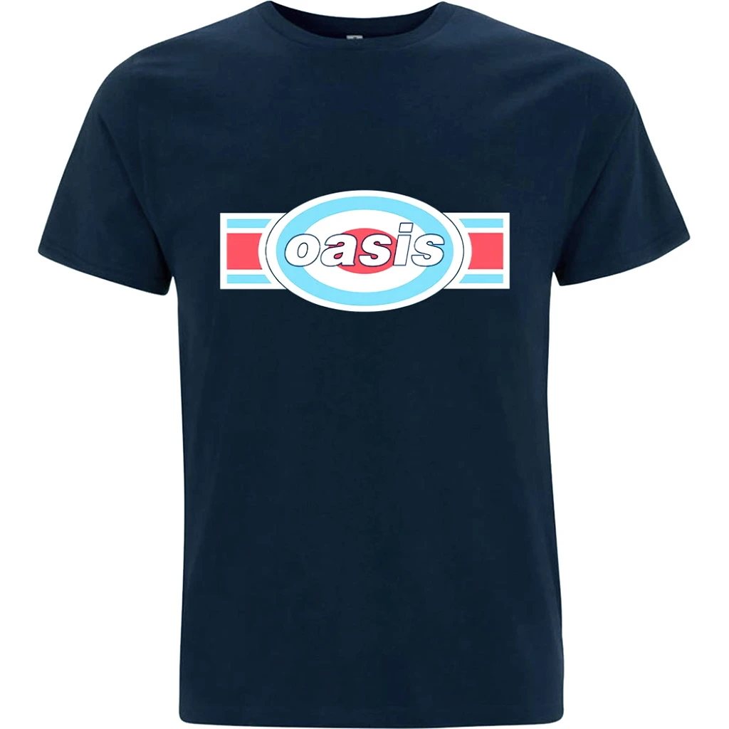 Oasis 'Oblong Target' (Navy) T-Shirt