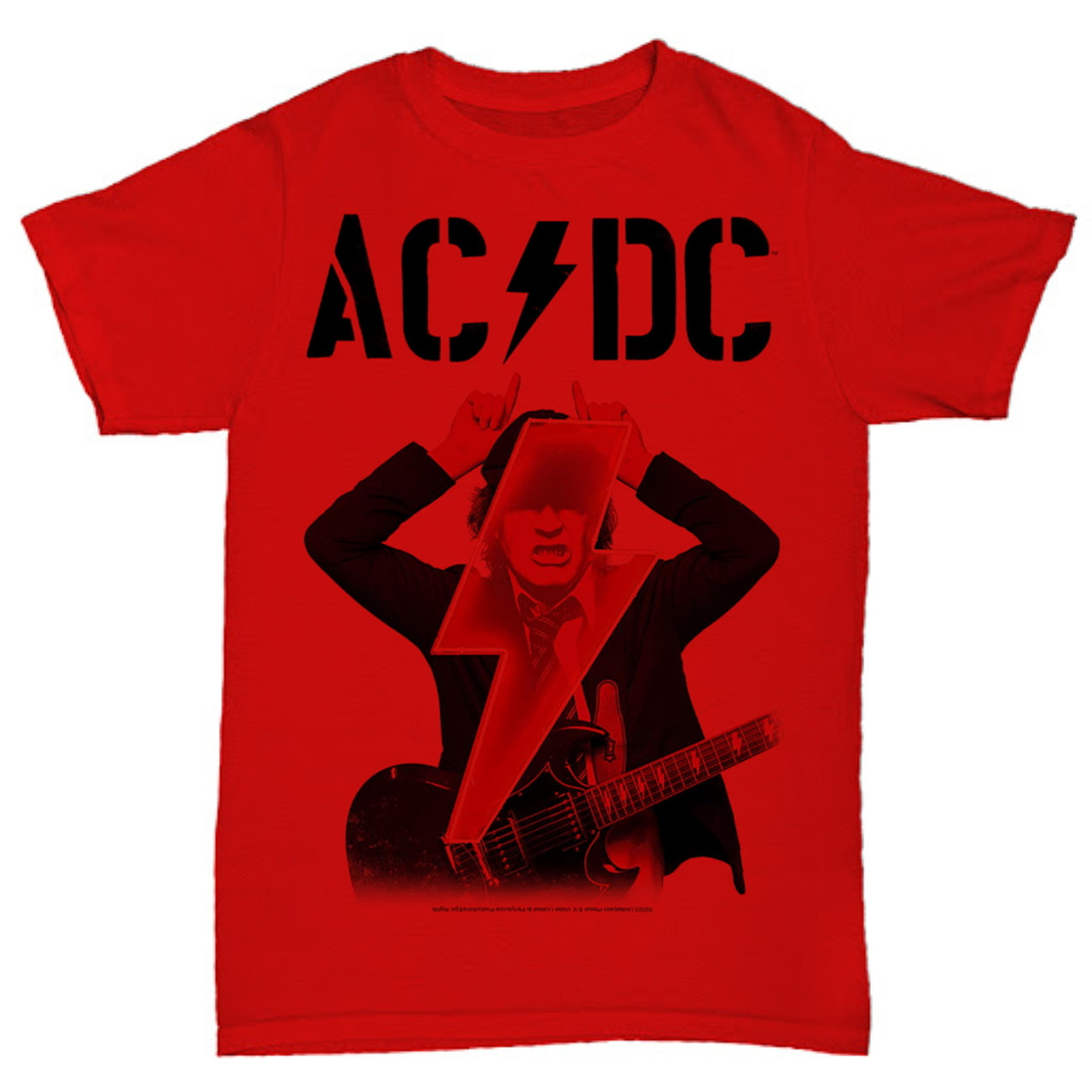 AC/DC 'Angus PWR UP' (Red) T-Shirt