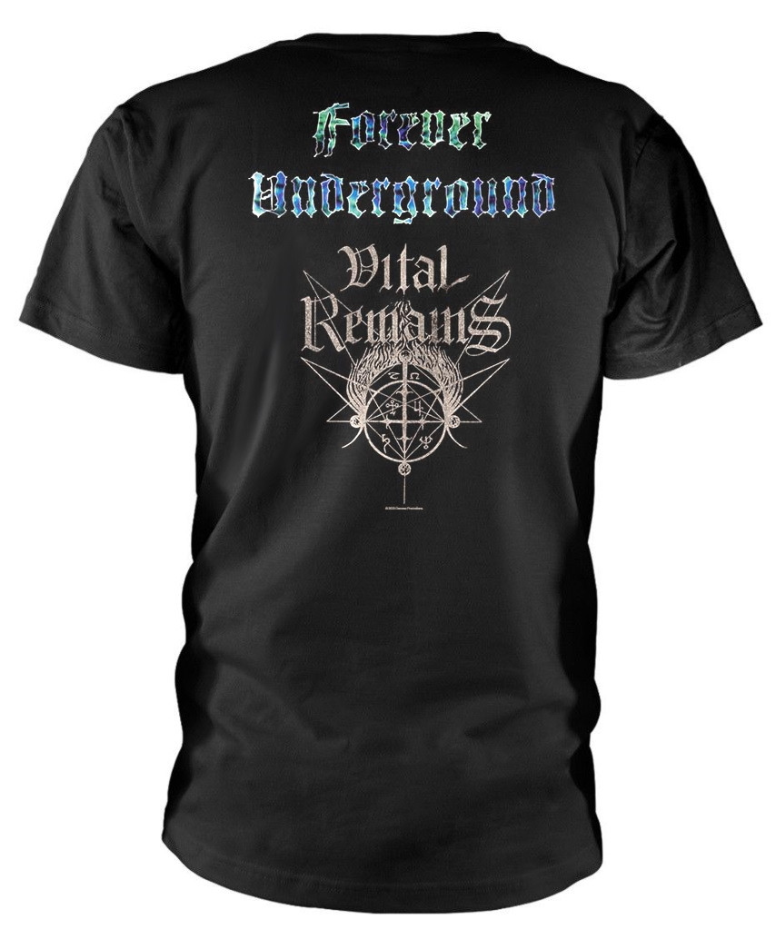 Vital Remains 'Forever Underground' (Black) T-Shirt