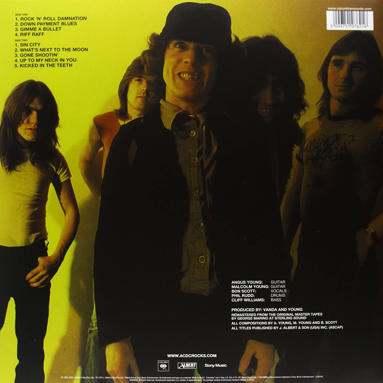 AC/DC 'Powerage' LP Black Vinyl