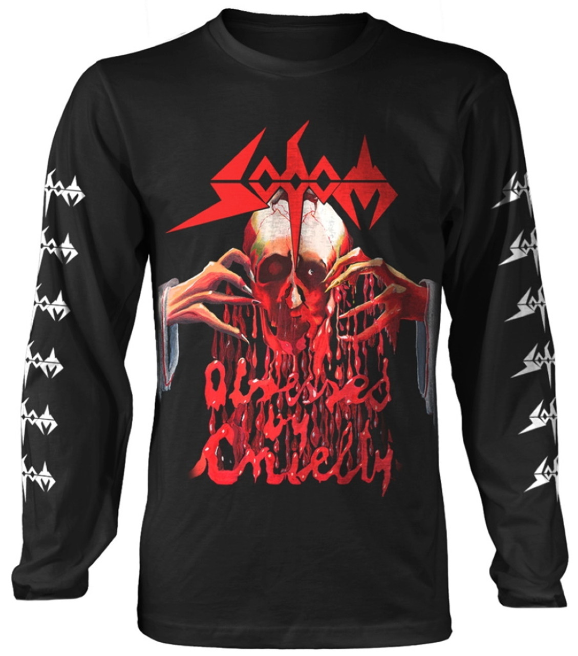 Sodom 'Obsessed By Cruelty' (Black) Long Sleeve Shirt