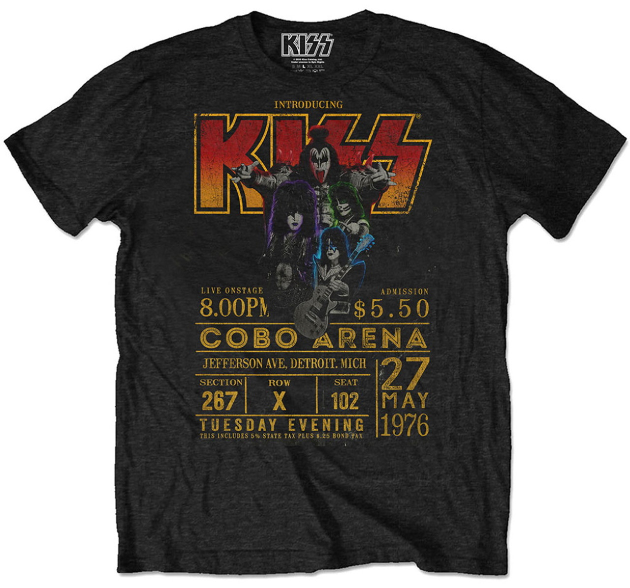 Kiss 'Cobra Arena '76' (Black) Eco T-Shirt