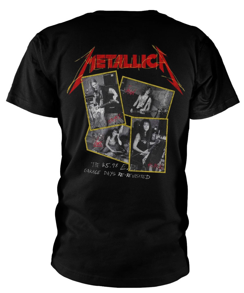 Metallica 'Garage Photo' (Black) T-Shirt Back