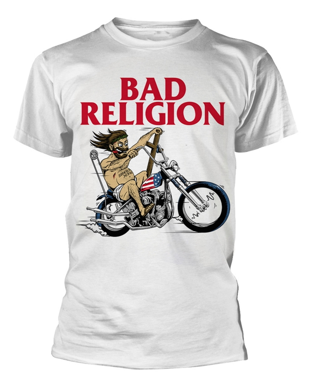 Bad Religion 'American Jesus' (White) T-Shirt