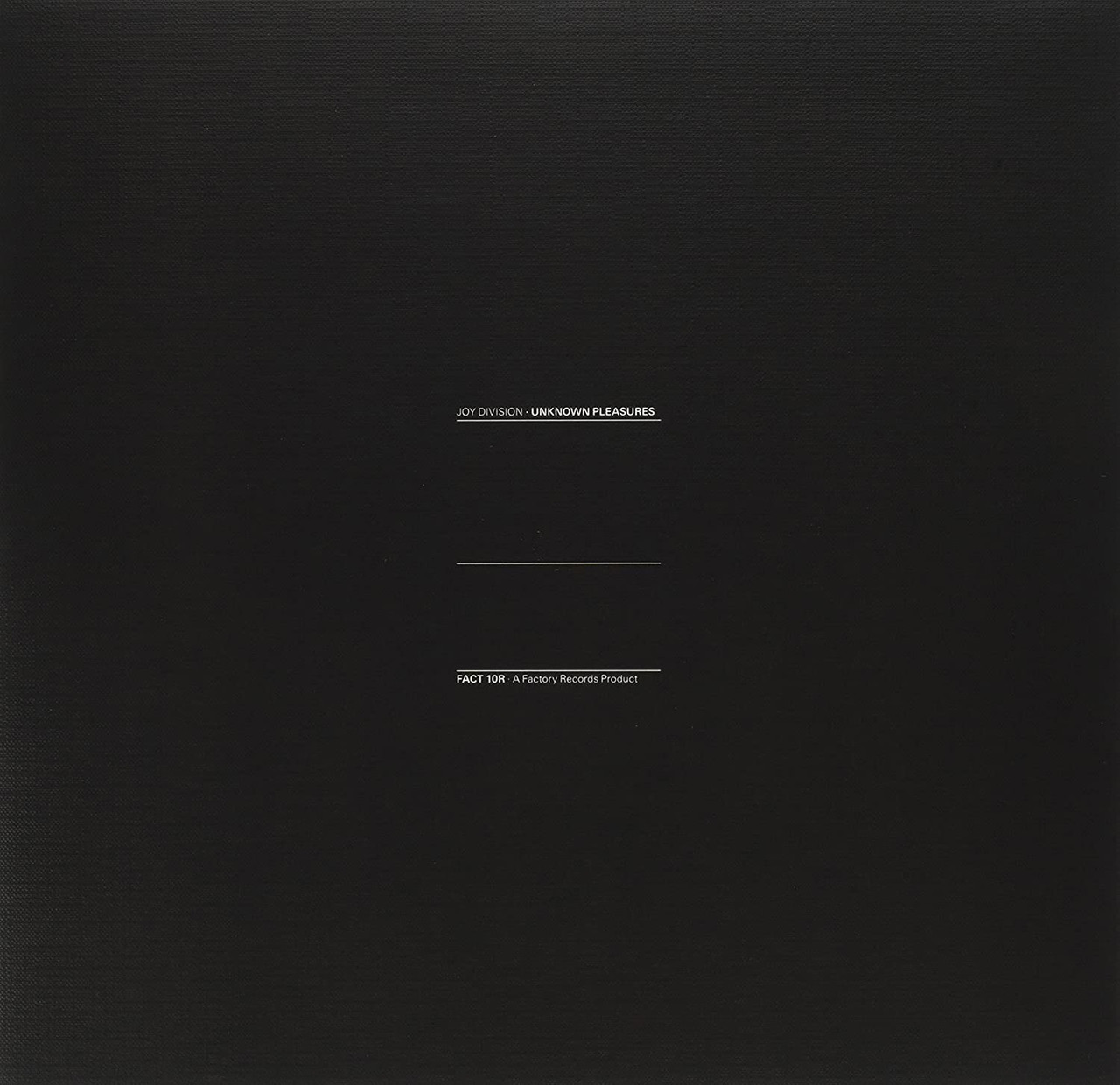Joy Division 'Unknown Pleasures' LP Black Vinyl
