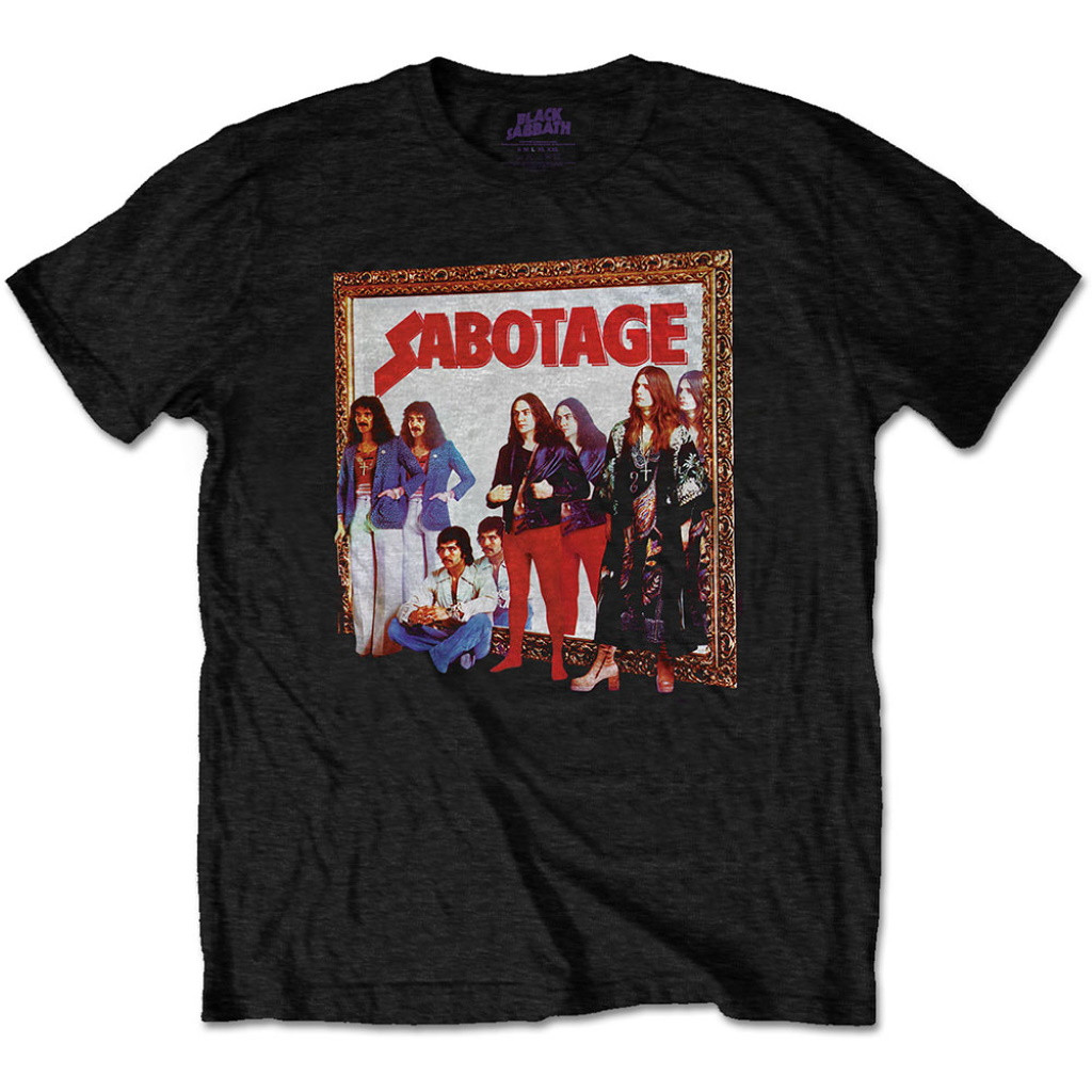 Black Sabbath 'Sabotage' (Black) T-Shirt
