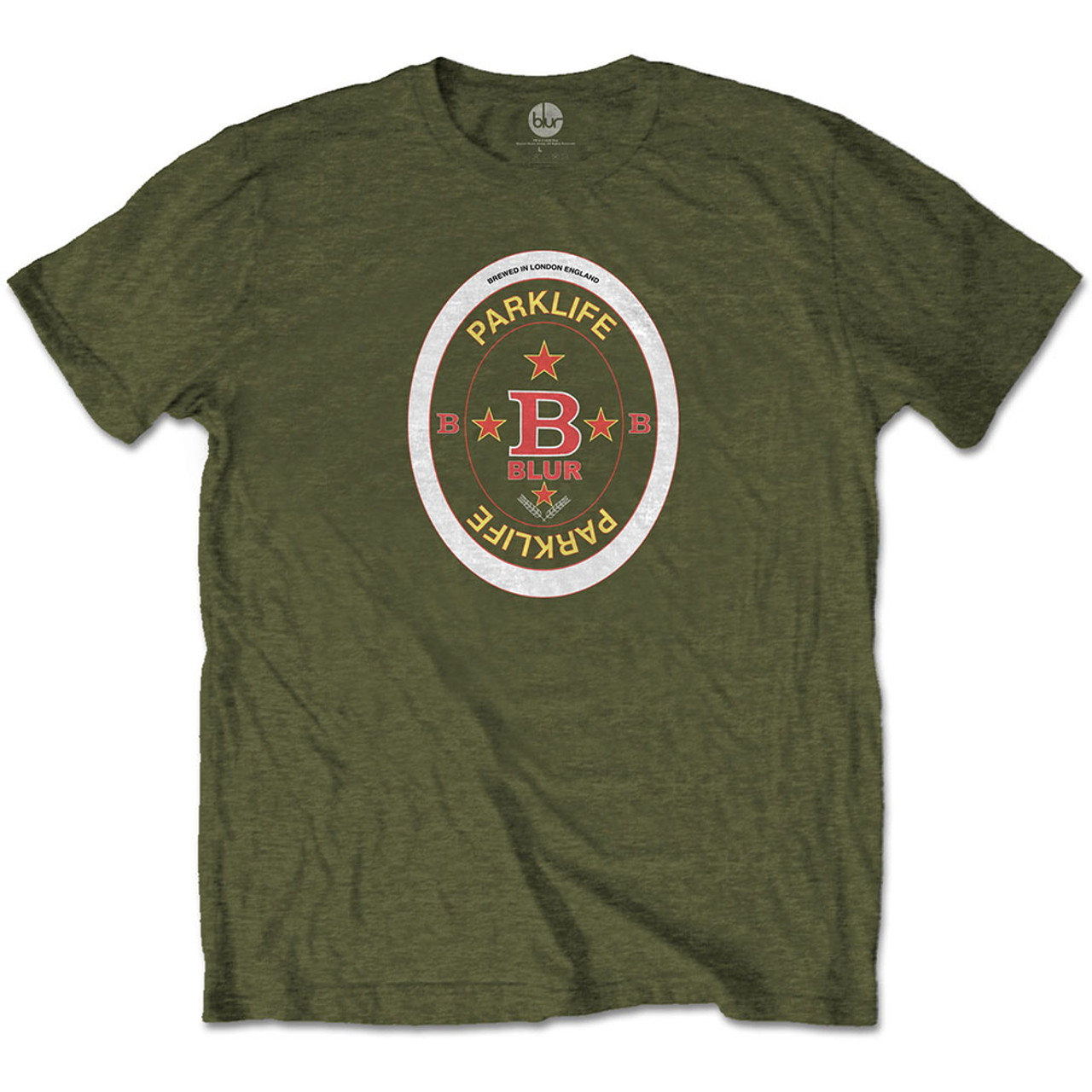 Blur 'Parklife Beermat' (Green) T-Shirt