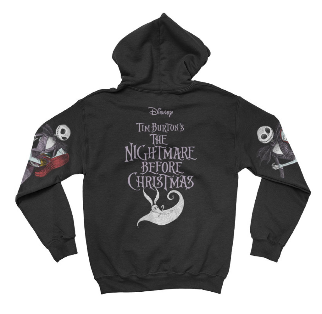 The Nightmare Before Christmas 'Jack & Sally Dancing' (Black) Pullover Hoodie