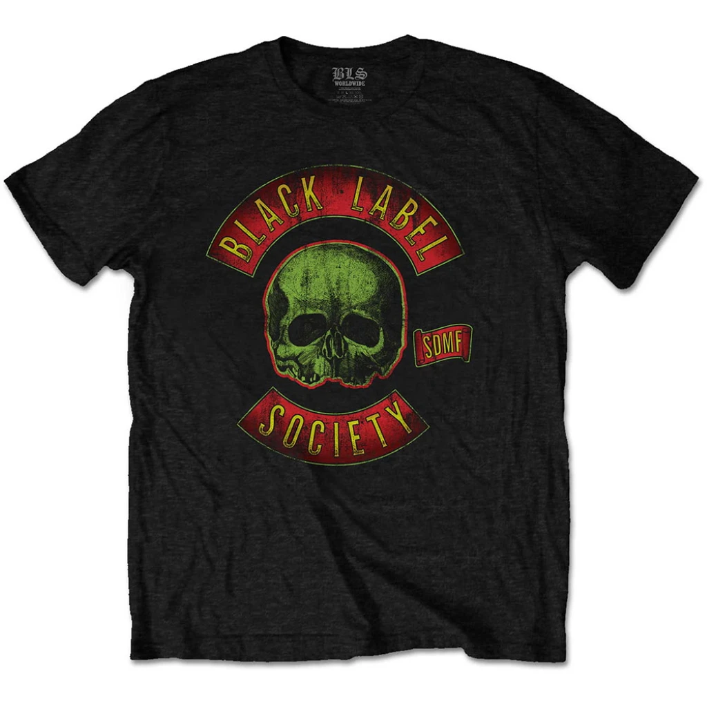 Black Label Society 'Skull Logo Colour' (Black) T-Shirt