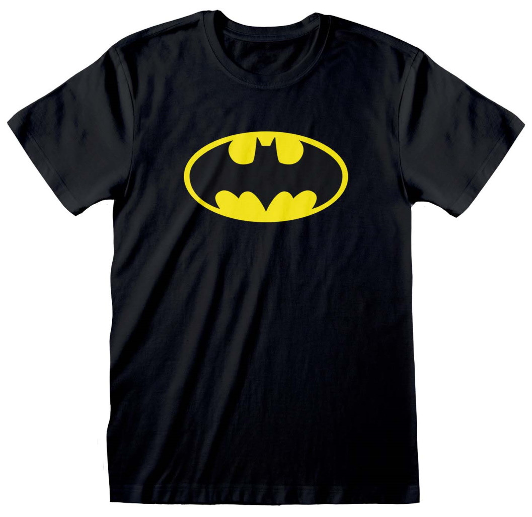 Batman 'Yellow Logo' (Black) T-Shirt