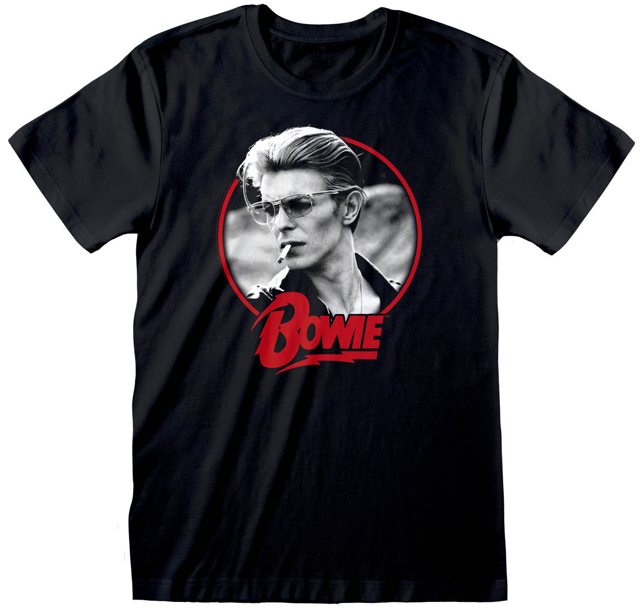 David Bowie 'Smoking' (Black) T-Shirt