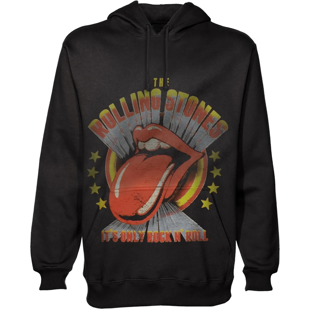 The Rolling Stones 'It's Only Rock N' Roll' (Black) Pull Over Hoodie