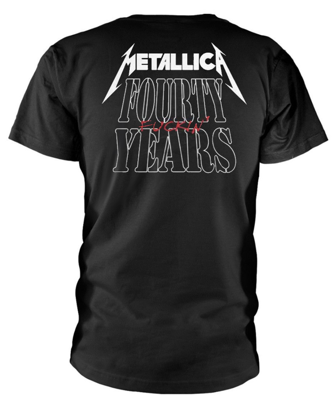 Metallica '40th Anniversary Forty Years' (Black) T-Shirt