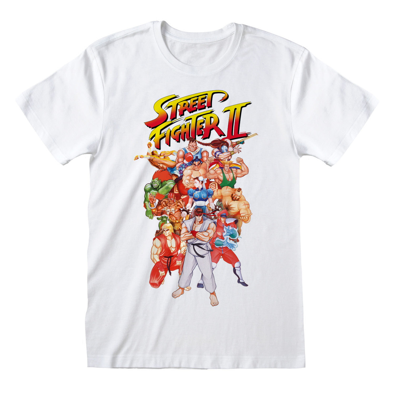 Street Fighter 2 'Group Shot' (White) T 