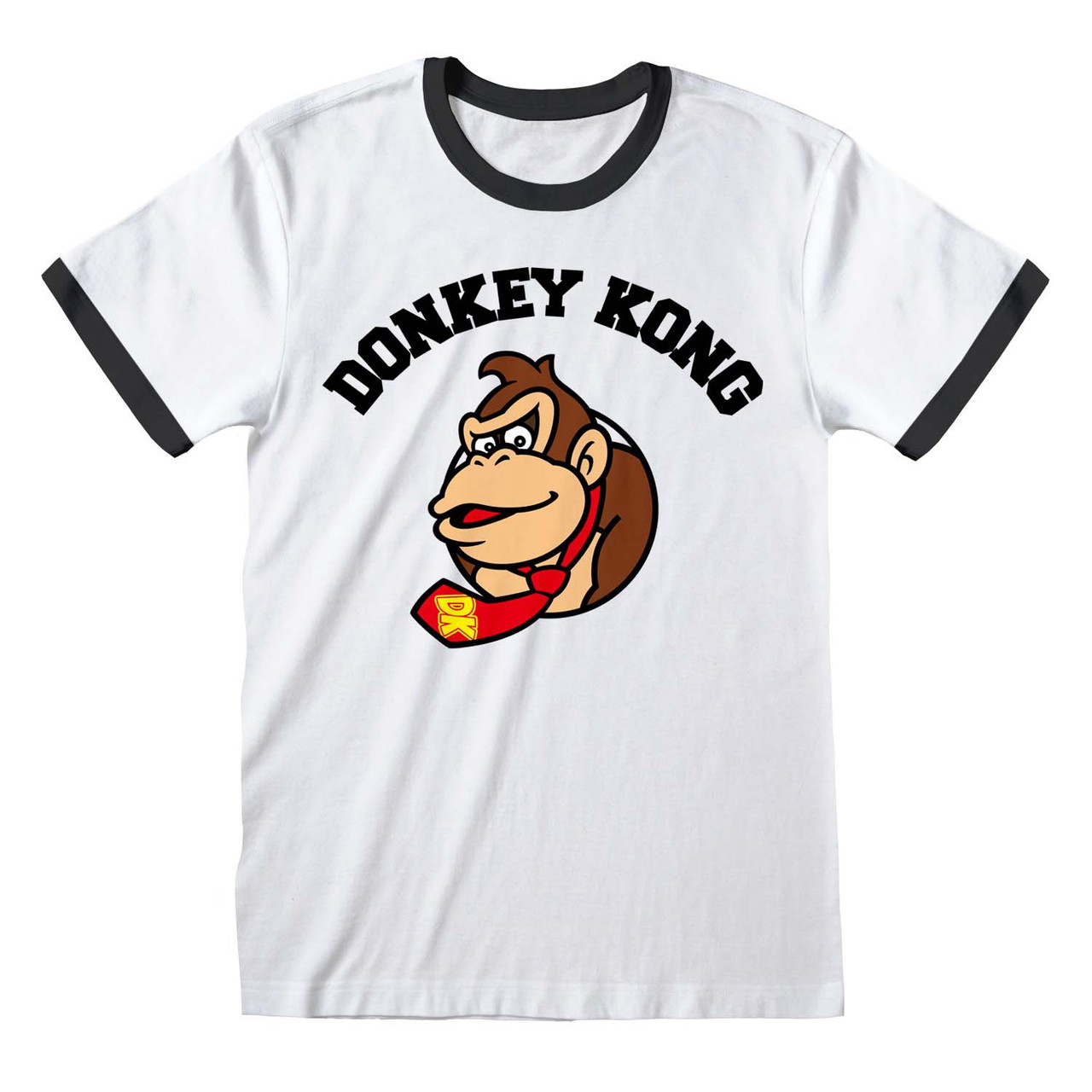 Nintendo Donkey Kong 'Circle' (White) Ringer T-Shirt