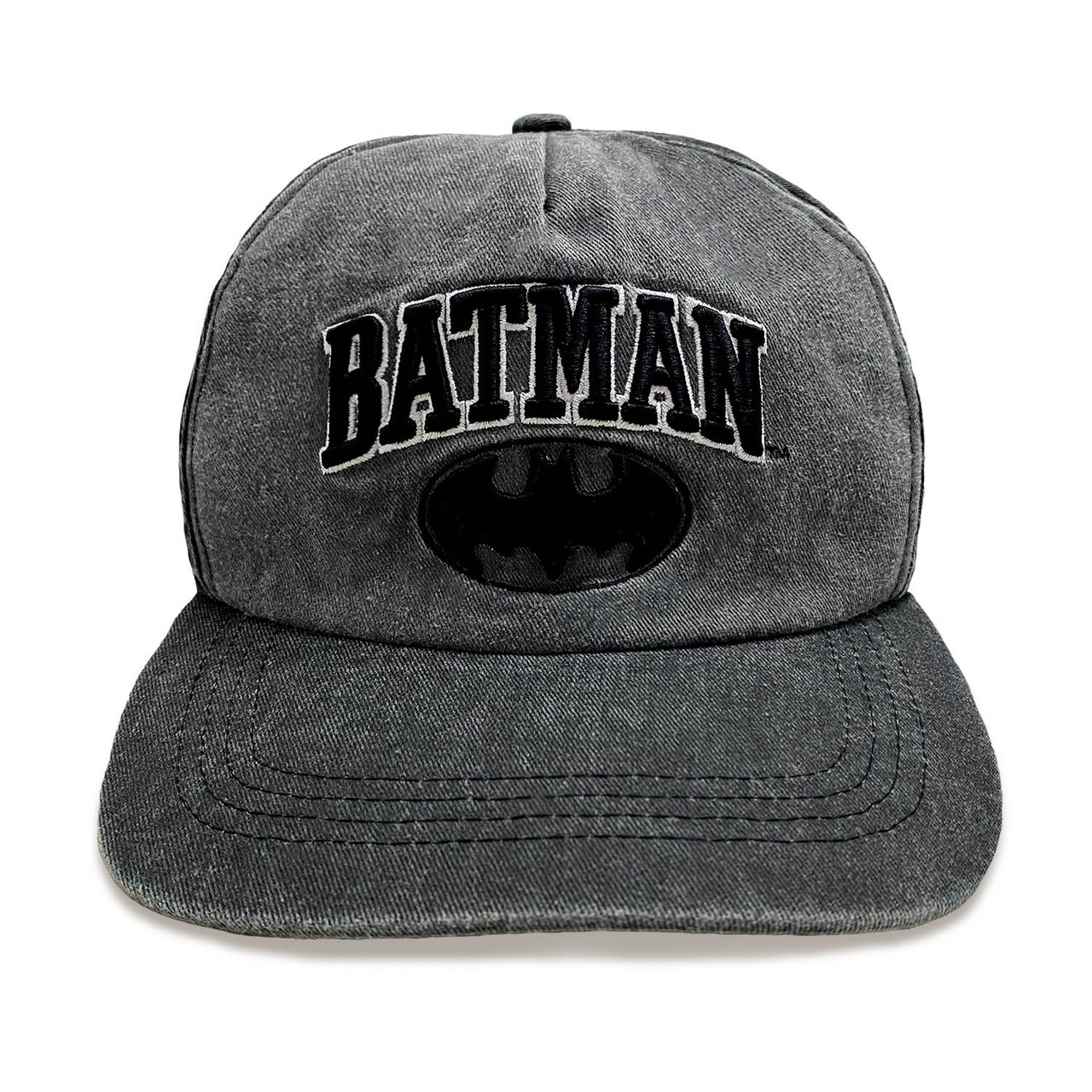 Batman 'Collegiate Text' (Grey) Baseball Cap
