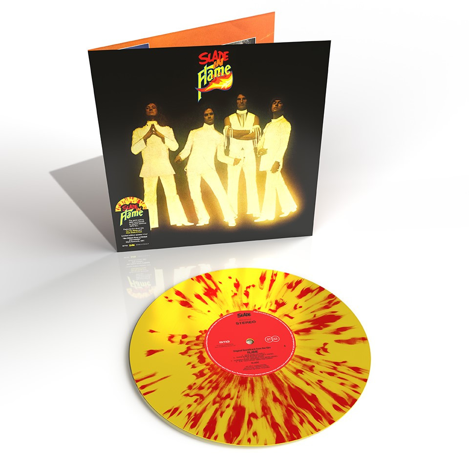 Slade 'Slade In Flame' LP Yellow & Red Splatter Gatefold Vinyl