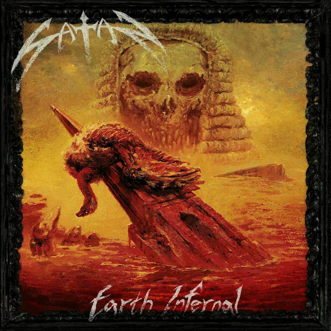 Satan 'Earth Infernal' LP Light Grey Marbled Vinyl Box Set