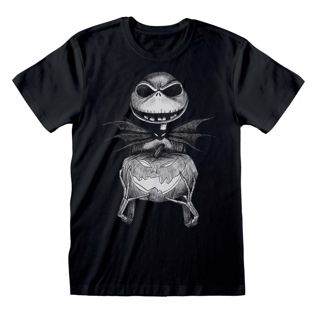 The Nightmare Before Christmas 'Jack Sketch' (Black) T-Shirt