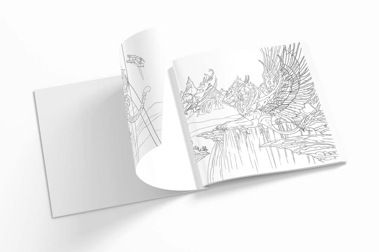 The Official Rodney Matthews Colouring Book Limited Signed Edition