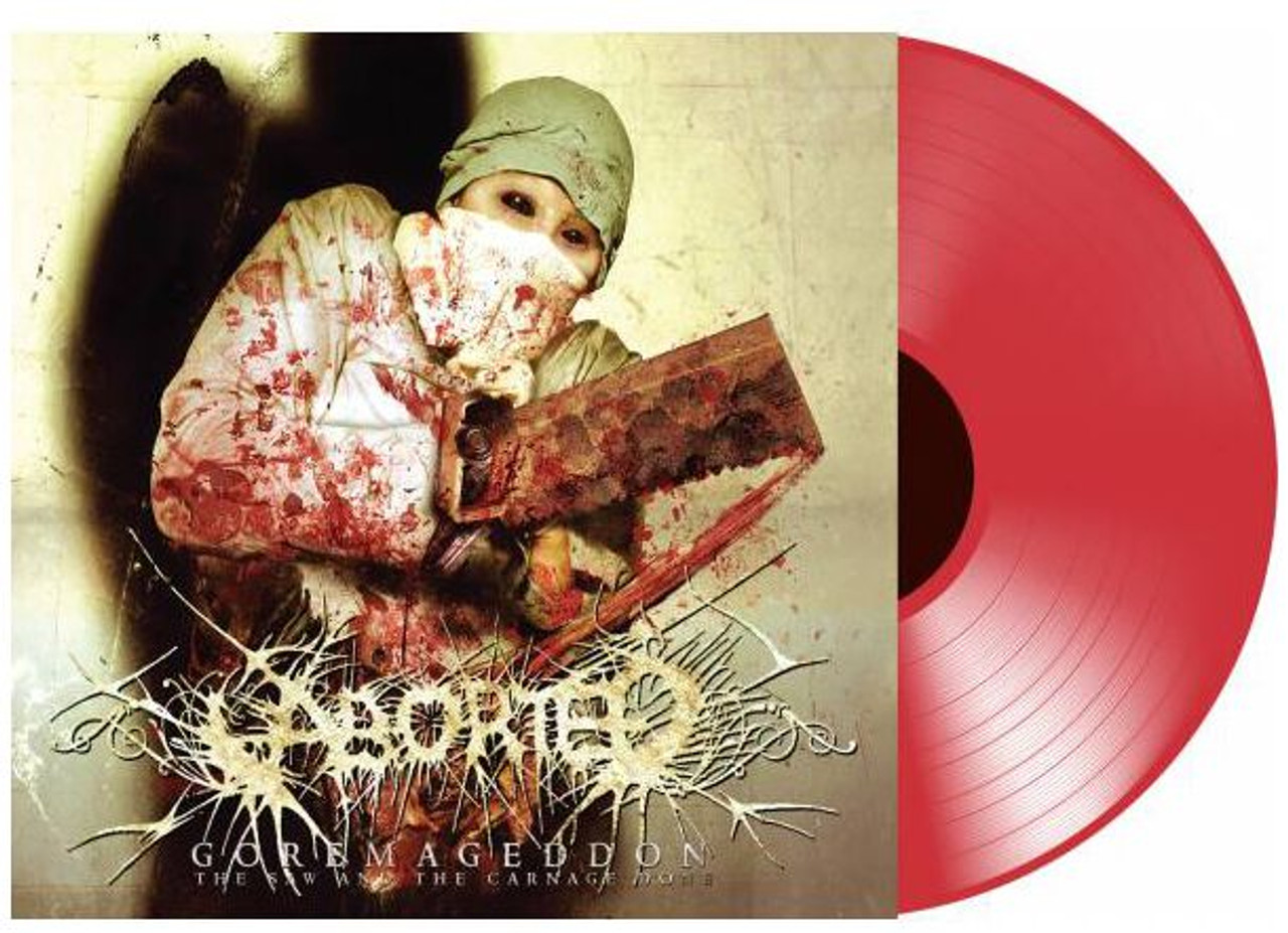 Aborted 'Goremageddon - The Saw and the Carnage Done' LP Transparent Red Vinyl