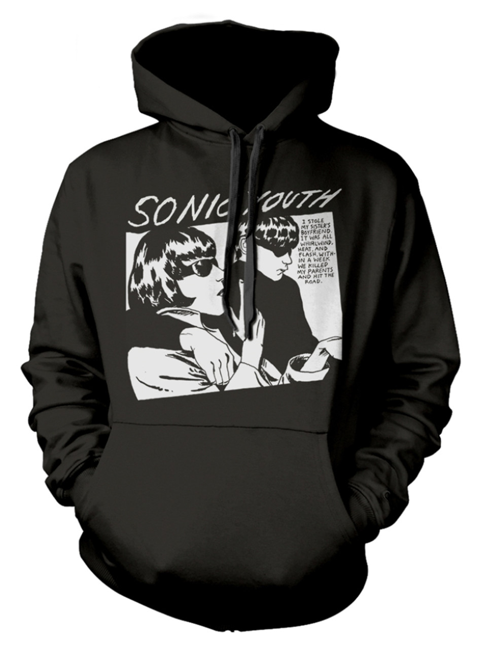 Sonic Youth 'Goo' (Black) Pull Over Hoodie