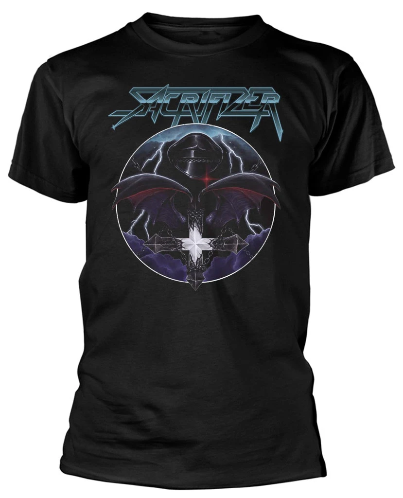 Sacrifizer 'By Fist, Leather & Steel' (Black) T-Shirt
