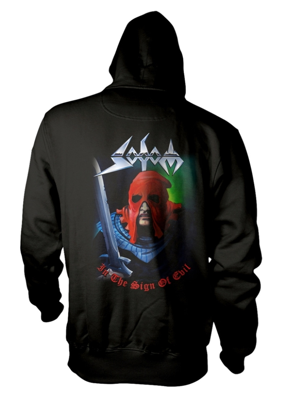 Sodom 'In The Sign Of Evil' (Black) Pull Over Hoodie Back