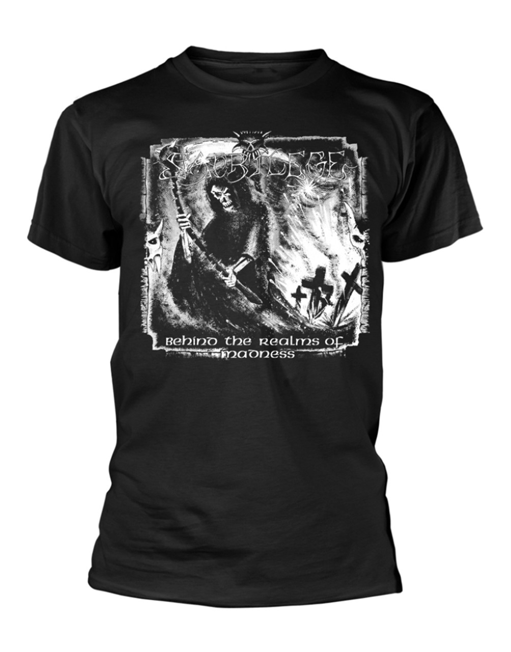 Sacrilege 'Behind The Realms Of Madness' (Black) T-Shirt