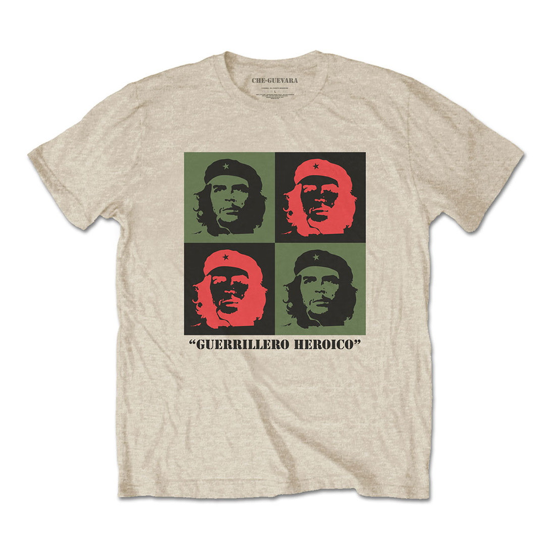 Che Guevara 'Blocks' (Sand) T-Shirt