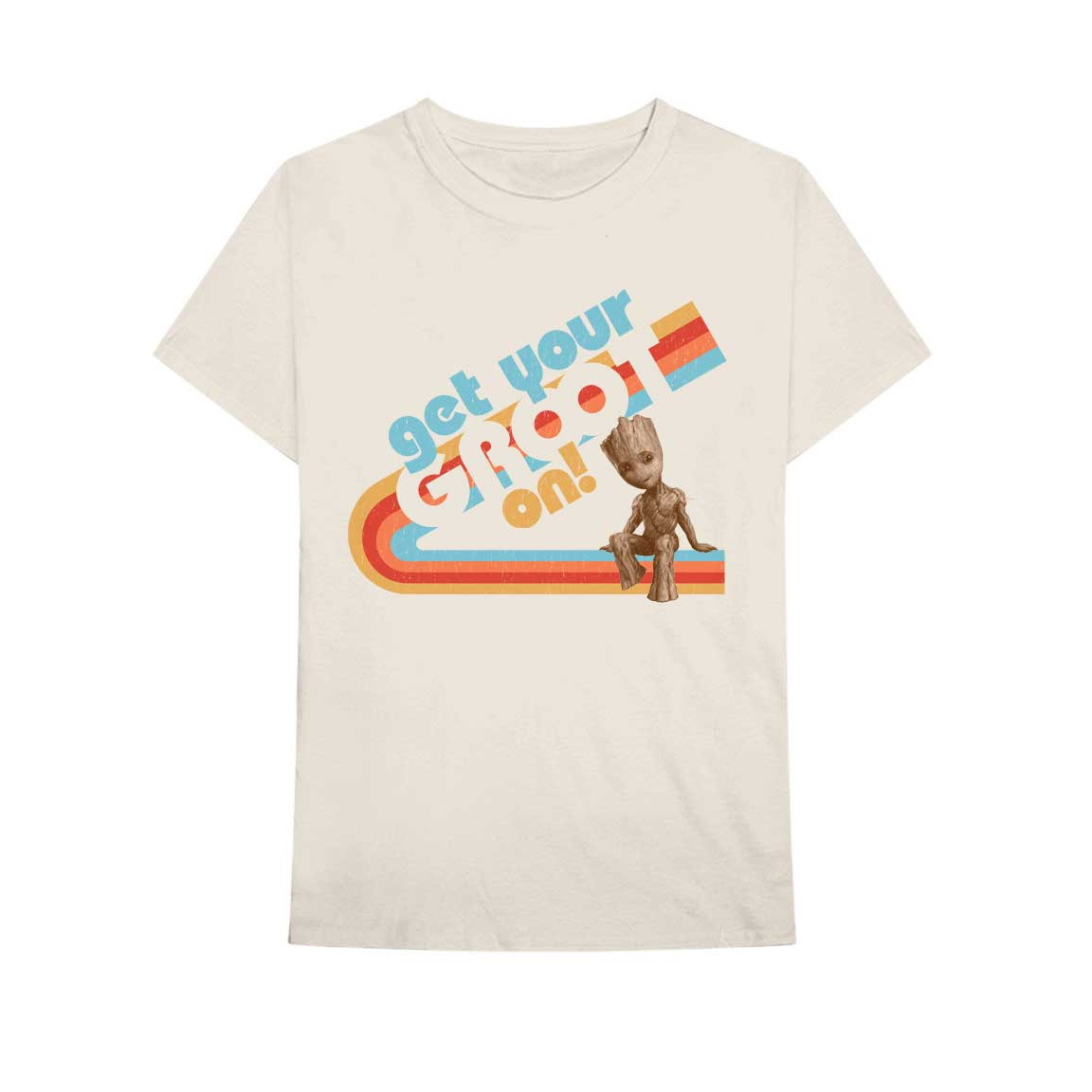 Guardians Of The Galaxy 'I Am Groot Get Your Groot' (Natural) T-Shirt