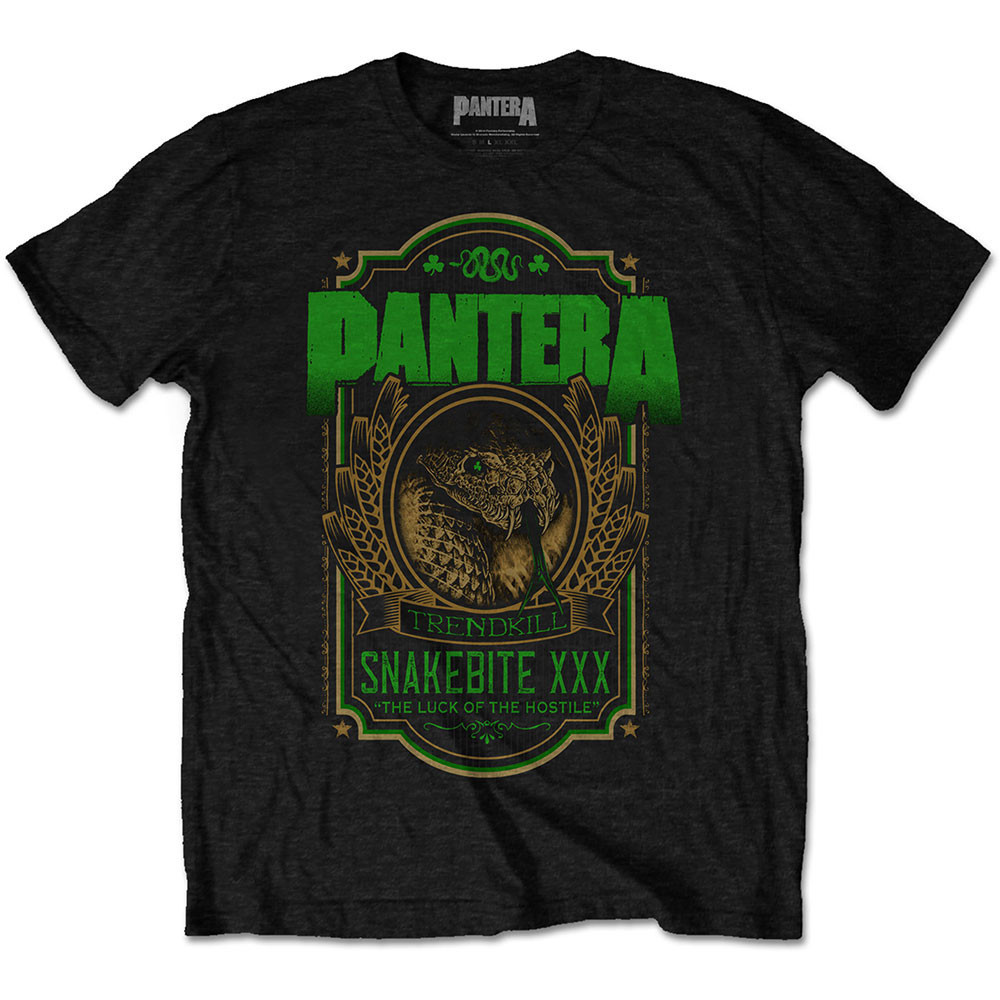 Pantera 'Snakebite XXX Label' (Black) T-Shirt